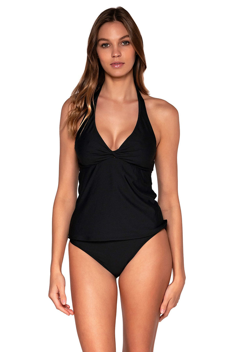 Sunsets Black Heidi Tankini