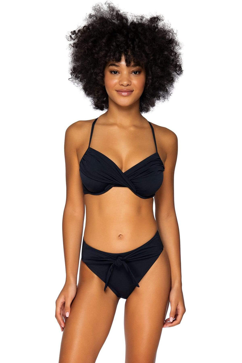 Sunsets Black Crossroads Underwire Top