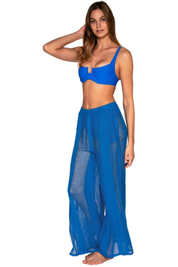 Sunsets Electric Blue Breezy Beach Pant