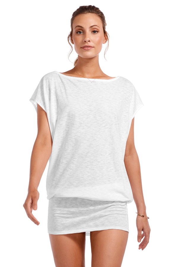 Vitamin A Eco Cotton White Ella Tunic