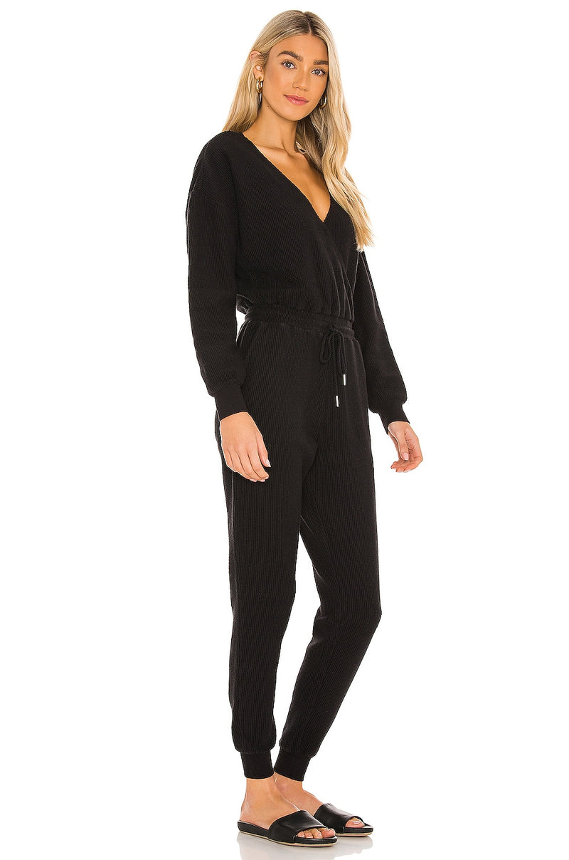 L*SPACE Black Coastin' Jumpsuit