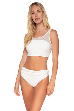 Swim Systems Coconut Capri Cropped Tank